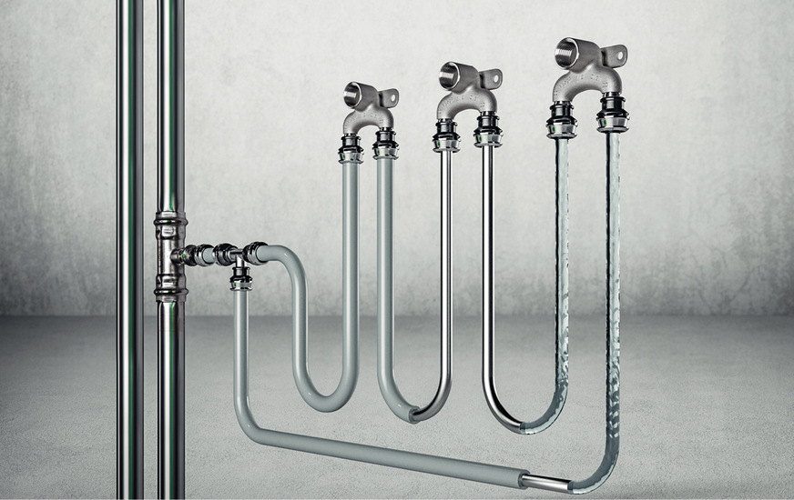 Nur die technische Sanierung einer kontaminierten Trinkwasser-Installation ist eine nachhaltige Lösung – beispielsweise durch die Installation von Reihen- (PWH, PWC) und Ringleitungen (nur PWC) sowie von automatischen Spülstationen.