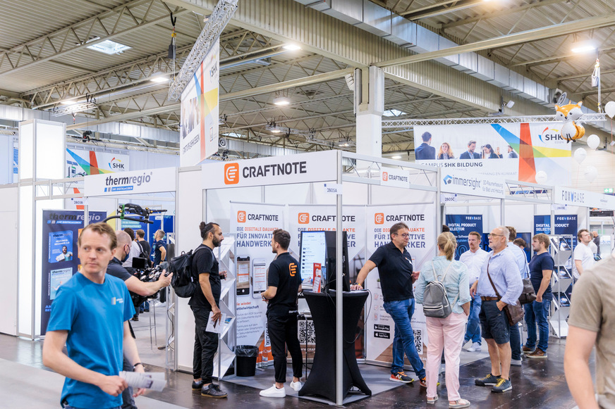 400 Aussteller aus 15 Ländern präsentierten vom 6. bis 9. September 2022 auf der SHK Essen ihr Angebot rund um Sanitär, Heizung, Klima und digitales Gebäudemanagement.