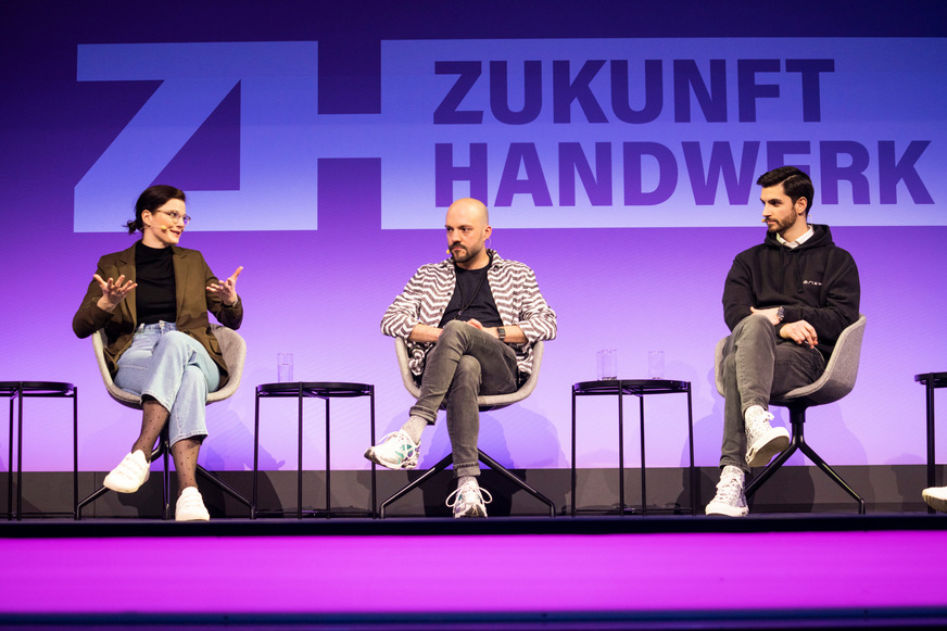 Podiumsdiskussion beim Kongress Zukunft Handwerk.