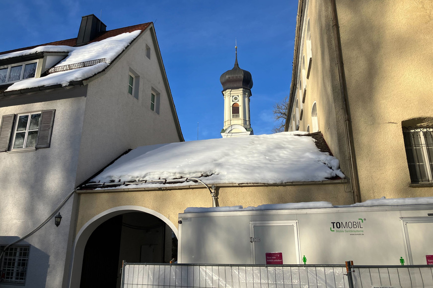 Tomobil im Einsatz bei der Isnyer Schlossweihnacht 2023.