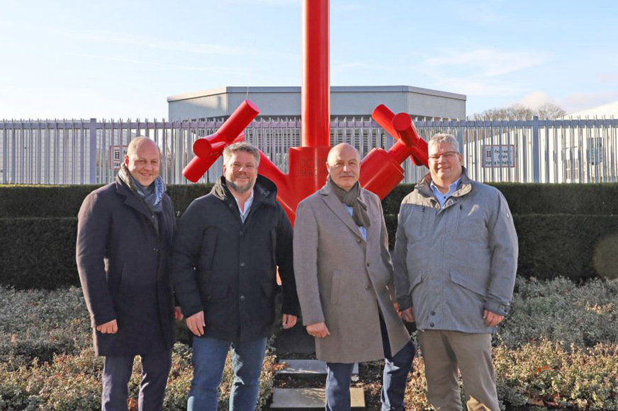 Von links nach rechts im Bild: Konstantin Dornbracht, Marc Schlüter, Matthias Dornbracht und Udo Schlüter. Stefan Gesing war beim Fototermin verhindert.