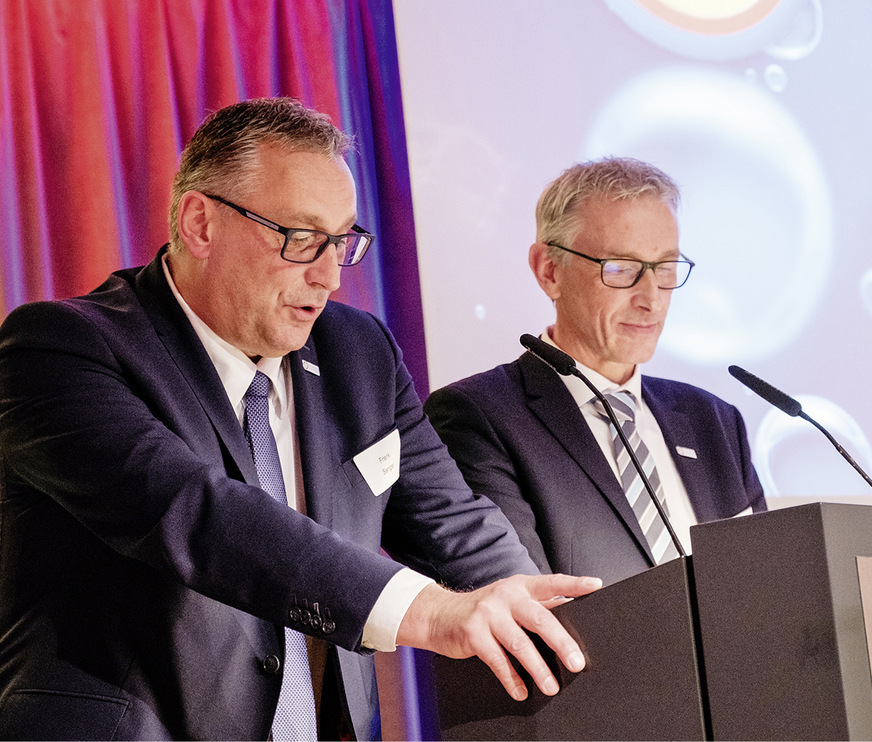 Landesinnungsmeister Frank Senger und Geschäftsführer Jürgen Engelhardt begrüßten die Gäste gemeinsam.