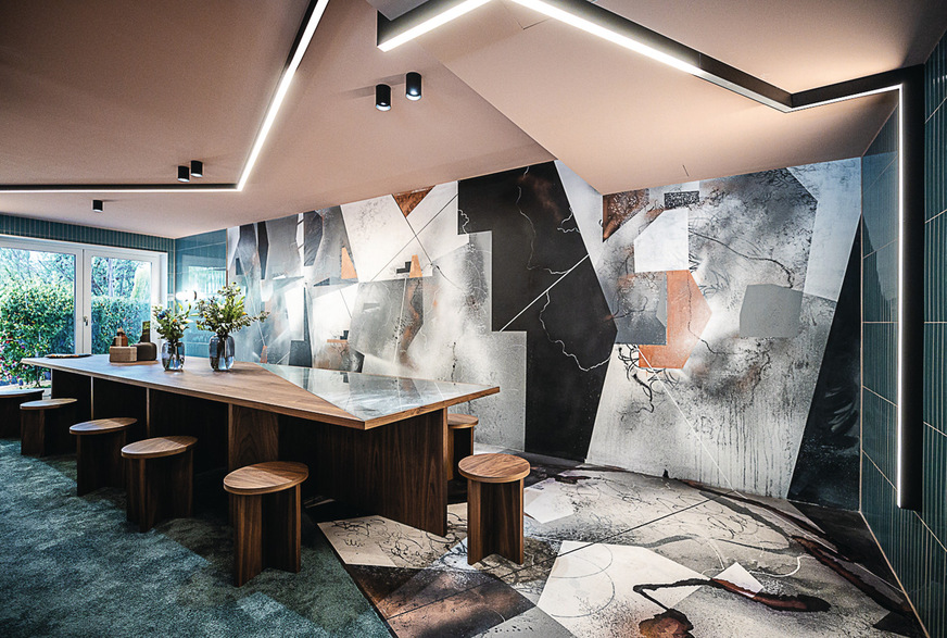 Im Co-Living Space können die Bewohner arbeiten oder sich treffen.