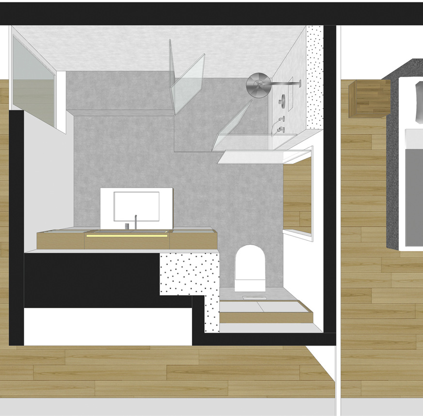 Variante 3: Tür im Schlafzimmer.