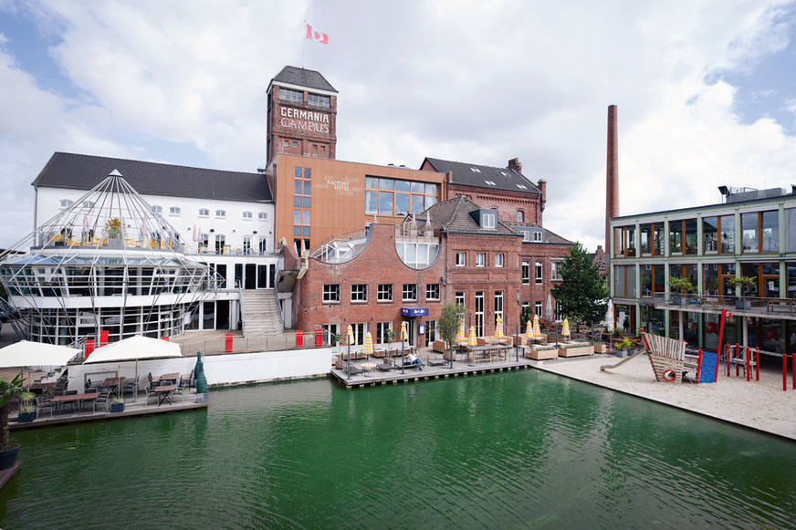 Einst Brauerei-Gelände, heute ein modernes Lifestyle-Viertel: der Germania Campus in Münster. Dort sind 122 Mikroapartments entstanden.