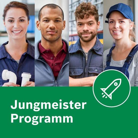 Bosch Home Comfort startet im Rahmen seiner Klimahelden Schmiede das Jungmeister Programm und steht dem Unternehmensnachwuchs gezielt bei der Unternehmensgründung und dem Weg in die Selbstständigkeit zur Seite.