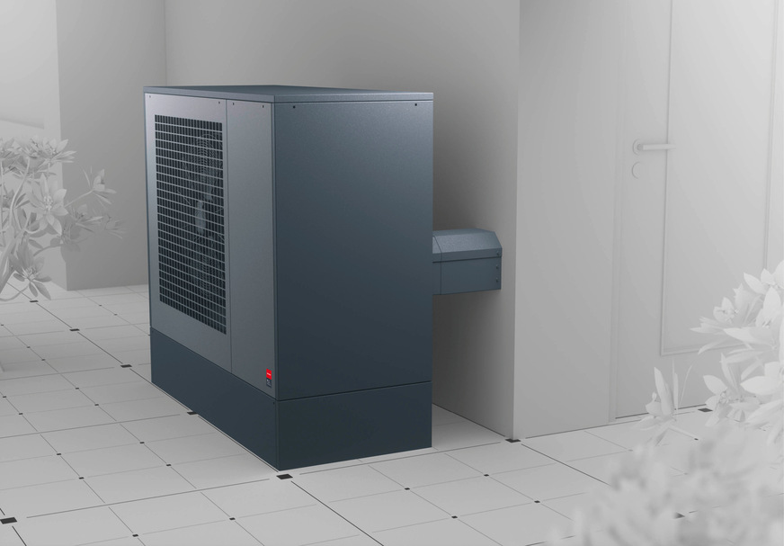 Die Wärmepumpe System E von Dimplex ist für den Bestandsbau geeignet und kann in Verbindung mit den Dimplex-Wärmepumpenheizkörpern auch in renovierten und sanierten Häusern still kühlen.