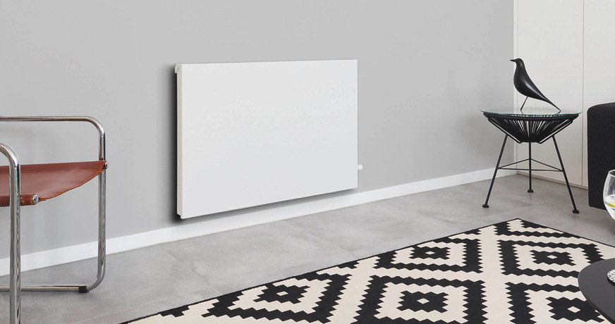 Wärmepumpenheizkörper ermöglichen in Kombination mit reversiblen ­Wärmepumpen eine stille Kühlung sowie eine höhere Wärmeabgabe in der ­Heizperiode.