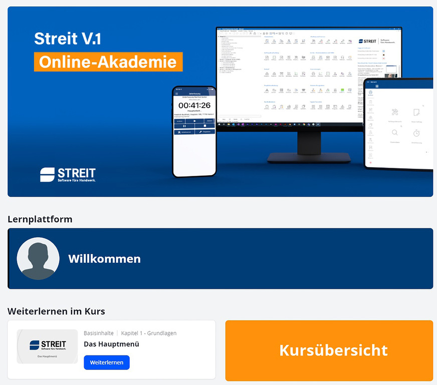 Die neue Online-Akademie bietet vielfältige Schulungsangebote.