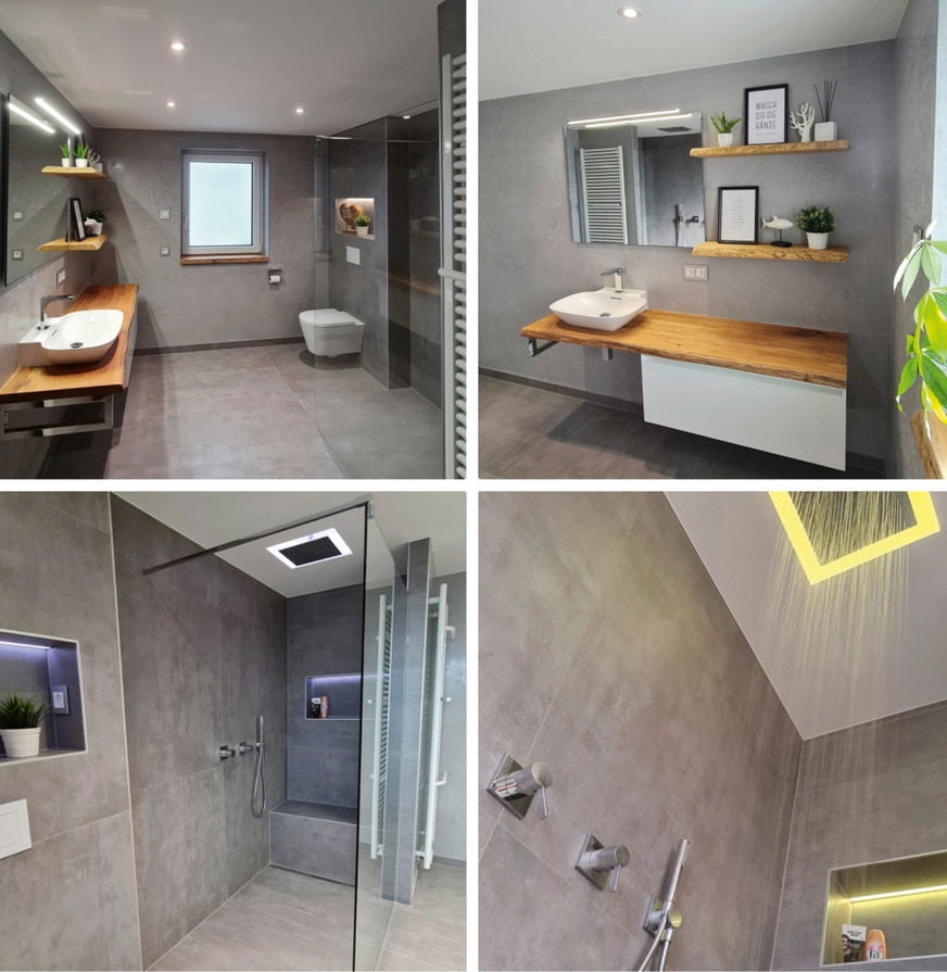 Praxisbeispiele aus der Tätigkeit des Planers TR-Wohnkonzepte: für jeden Kunden online einsehbar.