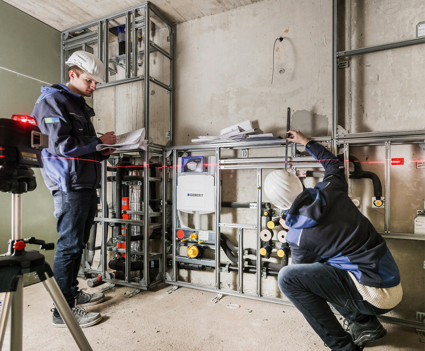 Mit BIM-Tools und Laserwerkzeugen lassen sich Mess- und Kontrollarbeiten schneller und exakter ausführen.