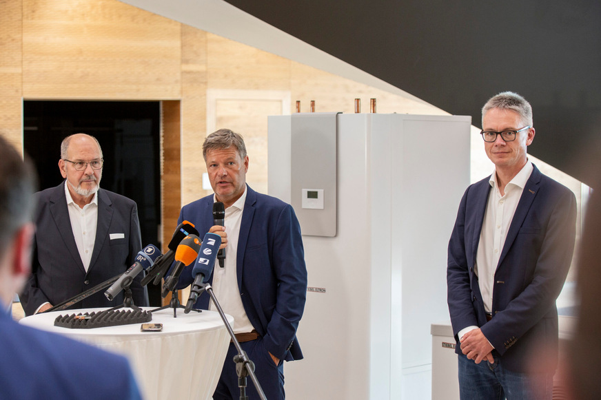 Begrüßung bei Stiebel Eltron in Holzminden.