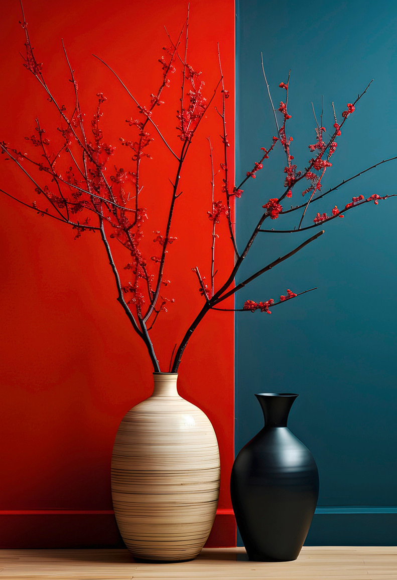 Starke Wandfarben in gleicher Quantität treten ­zueinander&nbsp;in&nbsp;Konkurrenz. Der erste Eindruck ist&nbsp;­ungemütlich,&nbsp;kalt und nicht clever geplant.