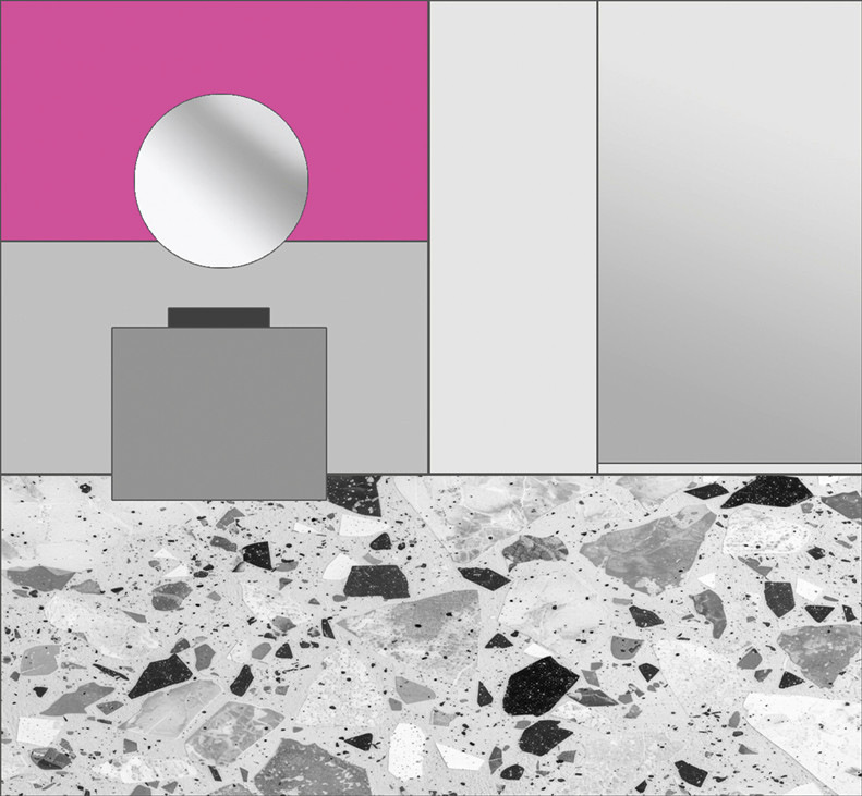 Schwarz, Weiß, Grau und Terrazzo sind langlebig, während ein trendiger Akzent auf einer kleinen Fläche in Gäste-WC oder Familienbad nach ein paar Jahren schnell mal wieder überstrichen werden kann. Pink und Anthrazit sind gute Partner für sie und ihn.