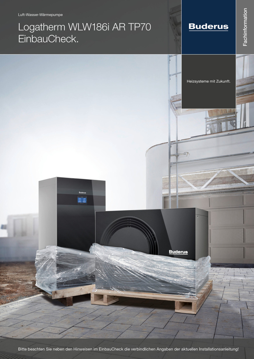Mit den Einbaucheck-Broschüren unterstützt Buderus die Heizungsfachfirmen von der Auslegung des passenden Heizsystems über die Installation bis zur Inbetriebnahme der neuen Anlage. Die Broschüren stehen auf der Homepage von Buderus zum Herunterladen bereit.