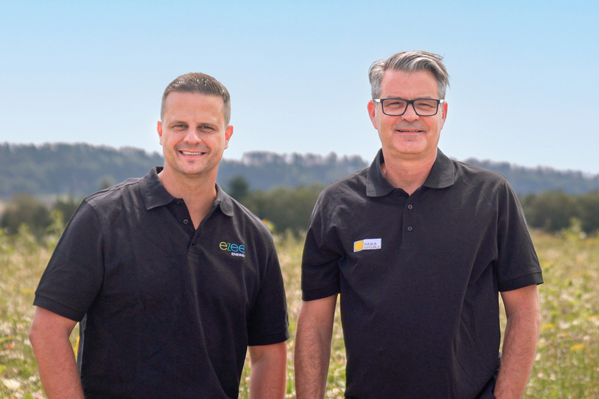 Reiner Stauss, Geschäftsführer der ezee Energy GmbH, und Matthias Johler, Geschäftsführer der Ritter Energie- und Umwelttechnik GmbH & Co. KG (v.l.).