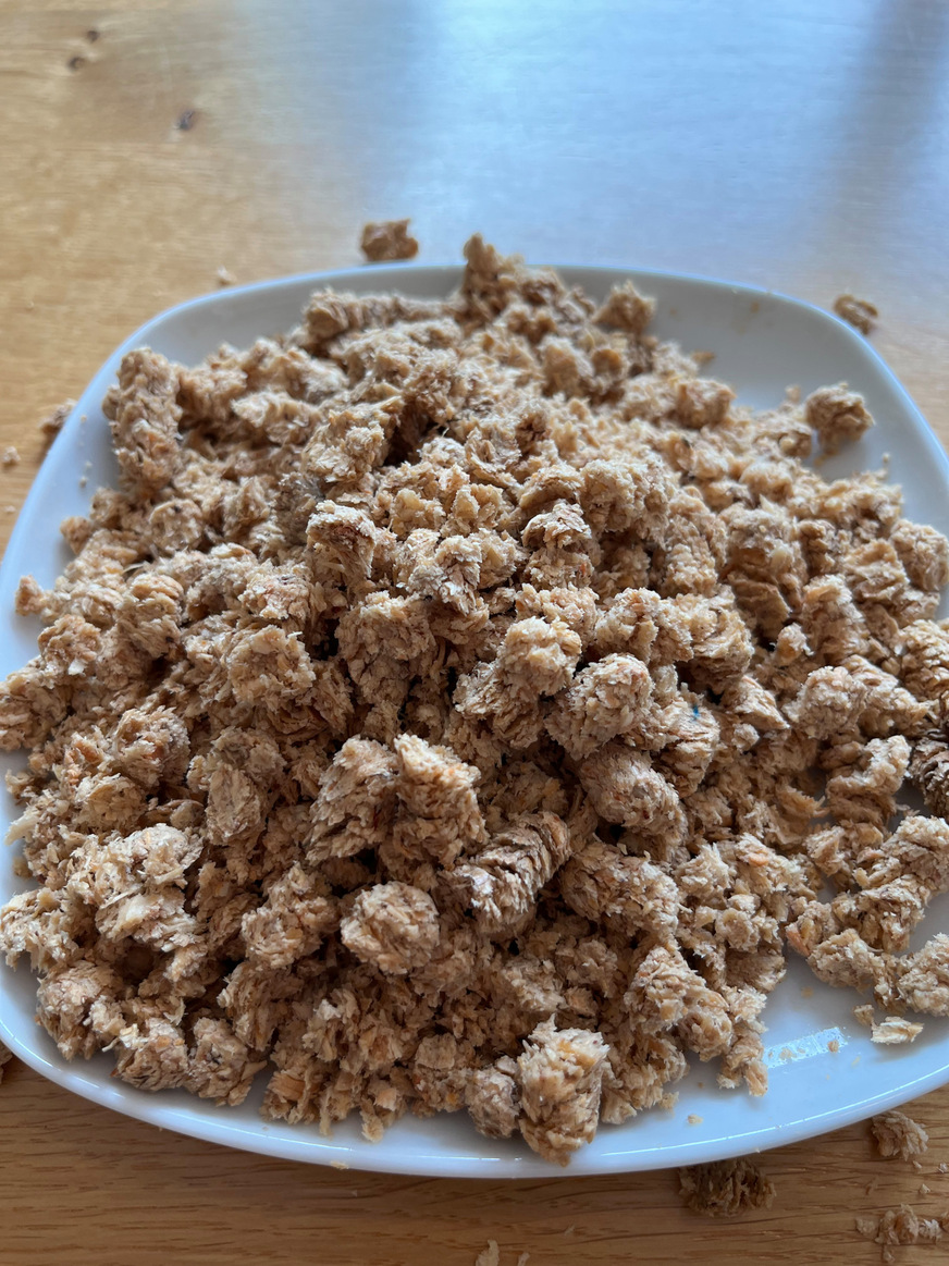 Aufgequollene Pellets sind unbrauchbar und müssen fachgerecht entsorgt werden.