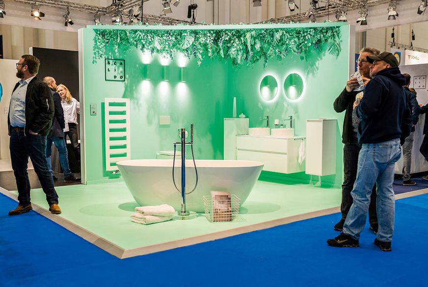 Mehr als 30 Hersteller zeigen ihre neuesten Kreationen im Bereich Bad in Hamburg.