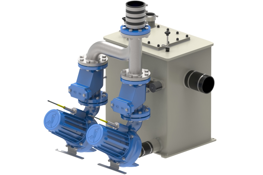 Hebestar 420-93 VAR in Heißwasserausführung bis zu 90 °C