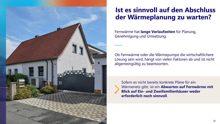 Die klare Einordnung der kommunalen Wärmeplanung spielt bei der Entscheidung für eine Wärmepumpe eine wichtige Rolle.