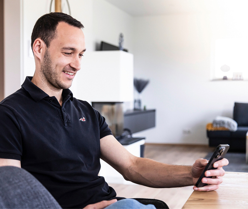 Eine App hält Markus Link über den Zustand seiner Enthärtungsanlage stets auf dem Laufenden.