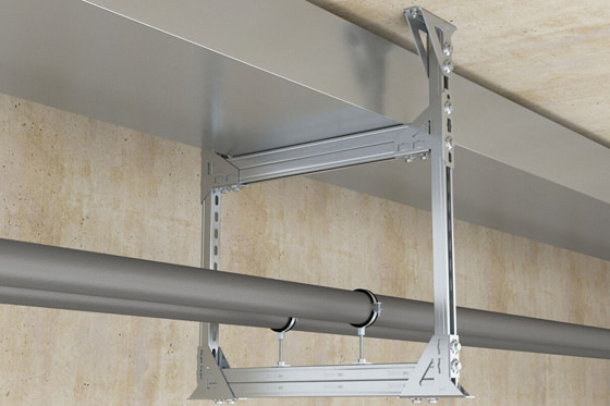 Bei der fischer Handwerker-Challenge&nbsp;auf der ISH kommt die Winkelkonsole brandgeprüft PUWF zum Einsatz.