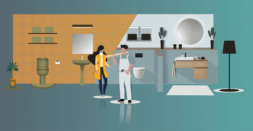 Das Informationsverhalten der Konsumenten hat sich deutlich verändert: Der Sanitärfachbetrieb ist für 57 % der Befragten die wichtigste Informationsquelle für Sanitärprodukte, dicht gefolgt von den Badausstellungen des Sanitärgroßhandels.