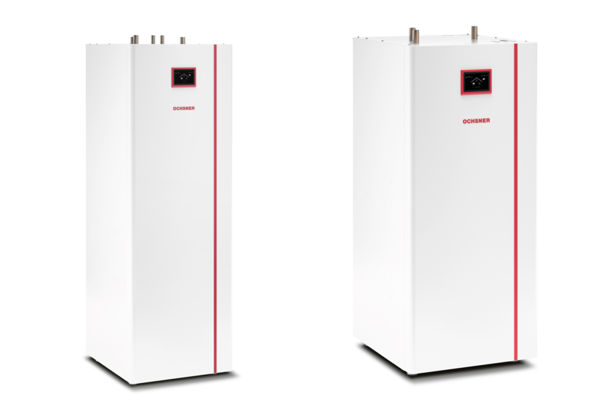 Terra Fox mit integriertem Warmwasserspeicher (links) und&nbsp;ohne Warmwasserspeicher in einer kompakteren Bauform (rechts).