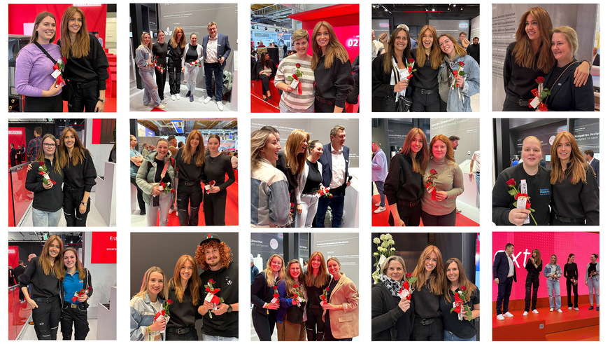 Kurz vor der ISH hat Sandra Hunke mit Henning Schulz gewettet, dass sie es schafft, 20 Fachhandwerkerinnen an einem Tag an den Stiebel-Eltron-Stand auf der ISH 2025 zu bringen. 19 waren es am Ende, aber – Sandra Hunke selbst darf ja mitgezählt werden.