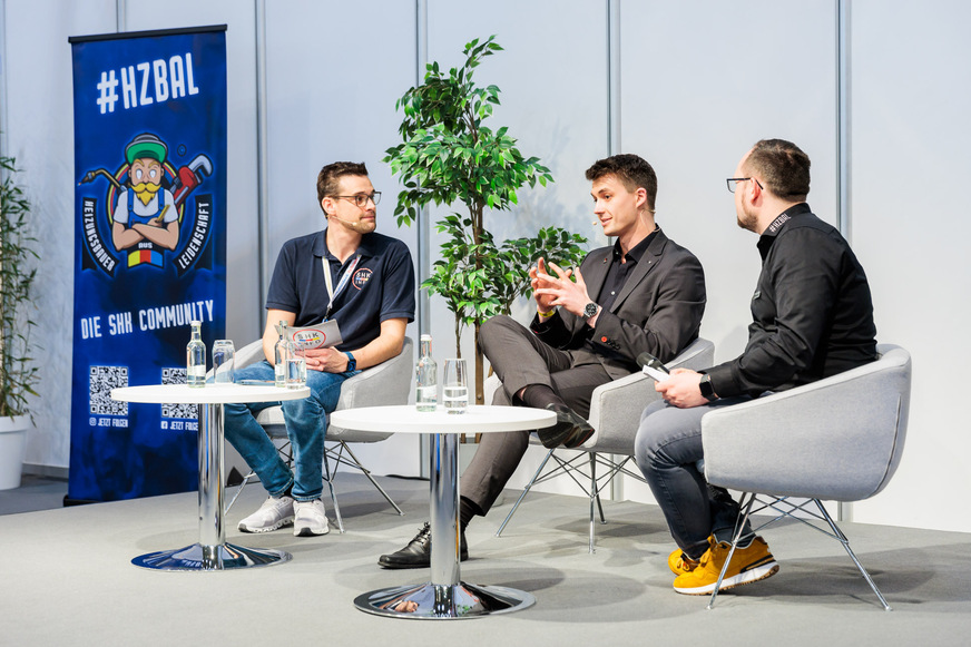 Die Heizungsbauer aus Leidenschaft beim Content Lab auf der SHK+E Essen 2024.