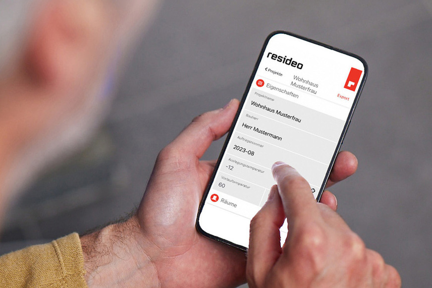 Resideo: Heizlast-App.