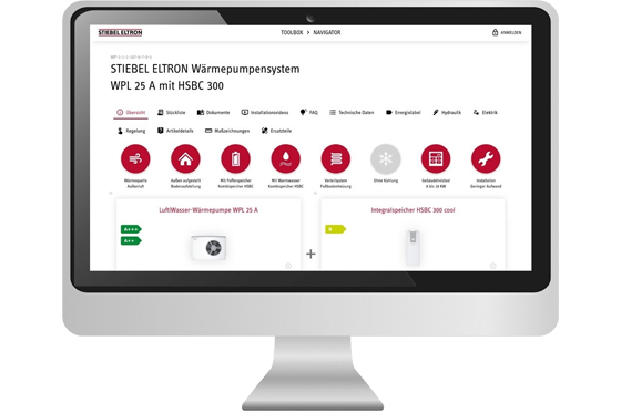 Stiebel Eltron: Navigator zur Wärmepumpenauswahl.