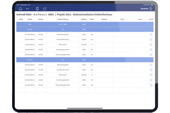Streit: App Aufmaß+.