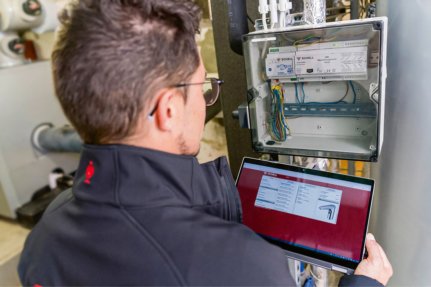 I Der bestimmungsgemäße Betrieb trägt auch dazu bei, dass die Trinkwasser-Installation nicht durch Pseudomonas aeruginosa kontaminiert wird. Ein Wassermanagementsystem wie das SWS von Schell, kann diesen Betrieb sicherstellen.