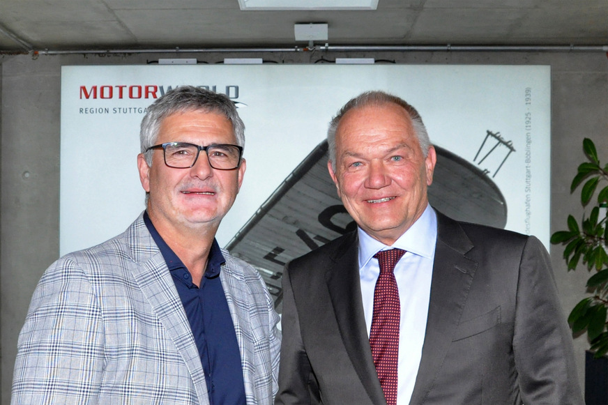 BTGA-Vizepräsident Jan Heckmann (l.) und Jan Opländer (r.), Präsident des BTGA.