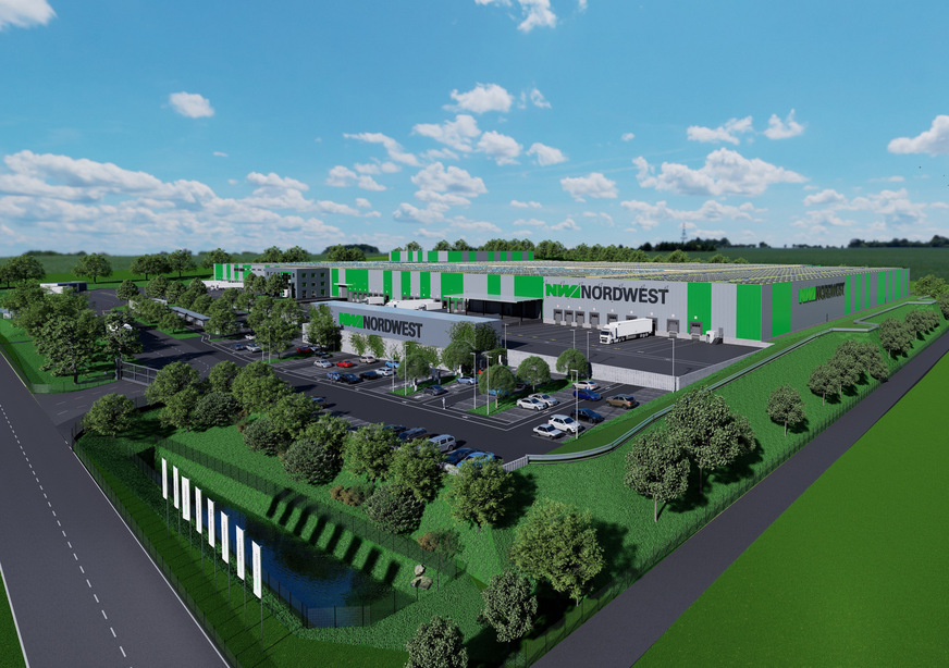 So wird das neue Nordwest-Zentrallager in Alsfeld aussehen.