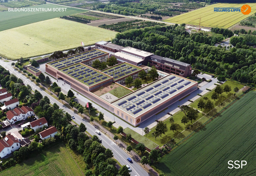 Die Fertigstellung des neuen Bildungszentrums Soest ist für Sommer&nbsp;2028 geplant.