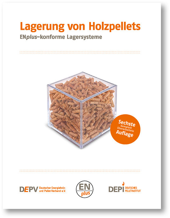 Die Broschüre „Lagerung von Holzpellets“ gibt detaillierte Informationen zur Planung eines sicheren, die Pelletqualität schonenden Lagers.