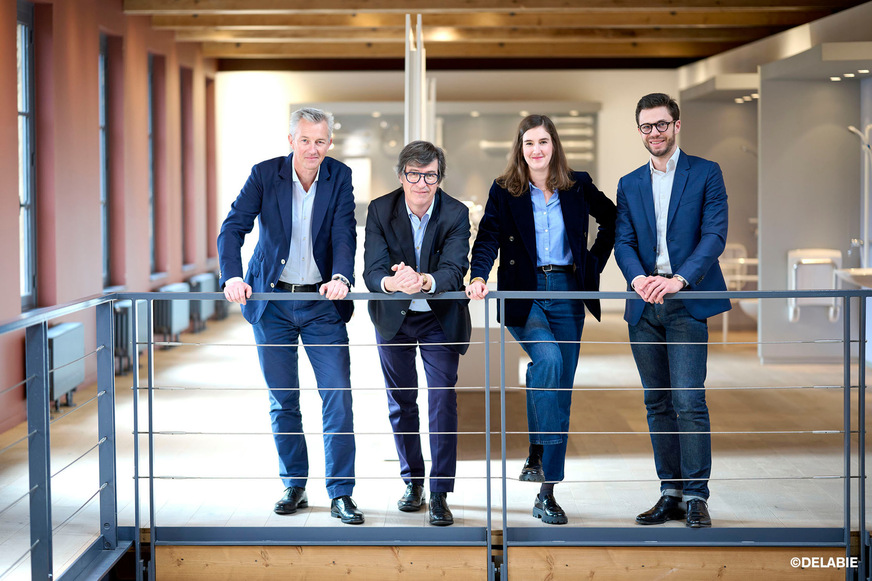 Delabie wird seit fast 100 Jahren familiengeführt: Patrick Delabie, Luc Delabie, Alice Delabie mit Ehepartner Vincent Bogard (v.l.n.r.)