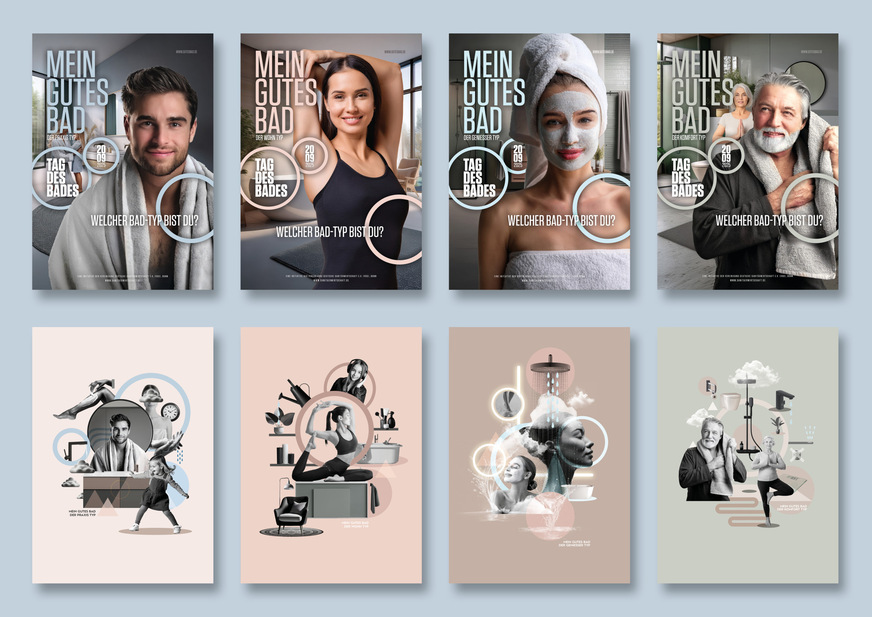 Die VDS hat 4 Bad-Typen skizziert: Der Praxis-Typ, der Wohn-Typ, der Genießer-Typ und der Komfort-Typ.