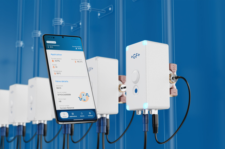 Digitales Ventil Hycleen Balance von&nbsp;GF Building Flow Solutions.