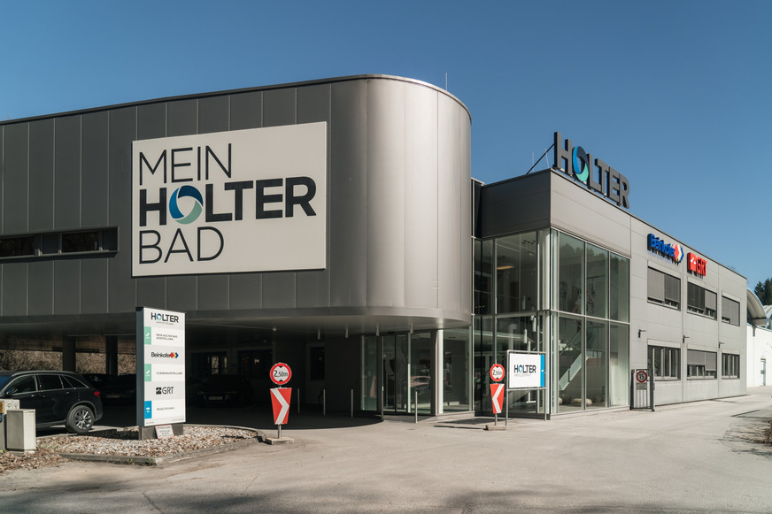 Firmenstandort von Holter mit Ausstellung in Salzburg in Österreich.