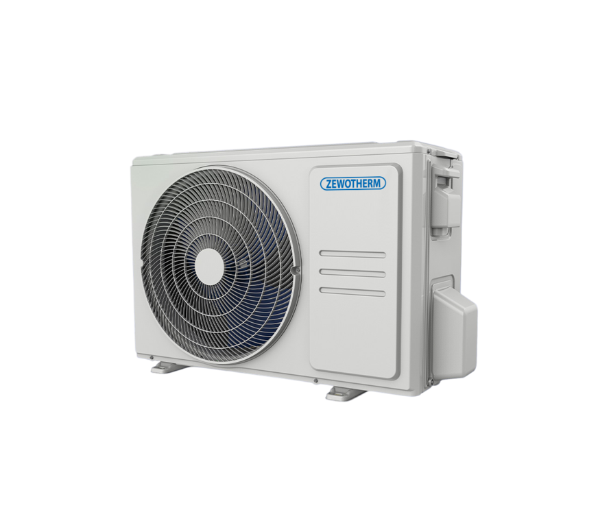 Effizient auch bei extremen Temperaturen: Die Außeneinheit arbeitet zuverlässig von –20 bis +46 Grad Celsius.