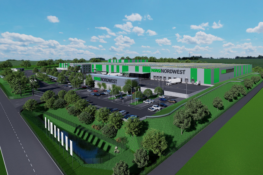 Das neue Nordwest-Logistikzentrum in Alsfeld wird im September 2025 teilweise für den Early Access übergeben.