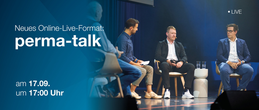 Das neue Online-Talkshow-Format „perma-talk“ wird von perma-trade Wassertechnik veranstaltet und möchte eine Plattform für interaktiven Meinungsaustausch bieten. So können sich auch Zuschauer via Chat-Funktion live in die Debatte einbringen.