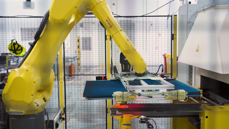 Hochautomatisierte Fertigung von Wärmeübertragern in Pilsen.