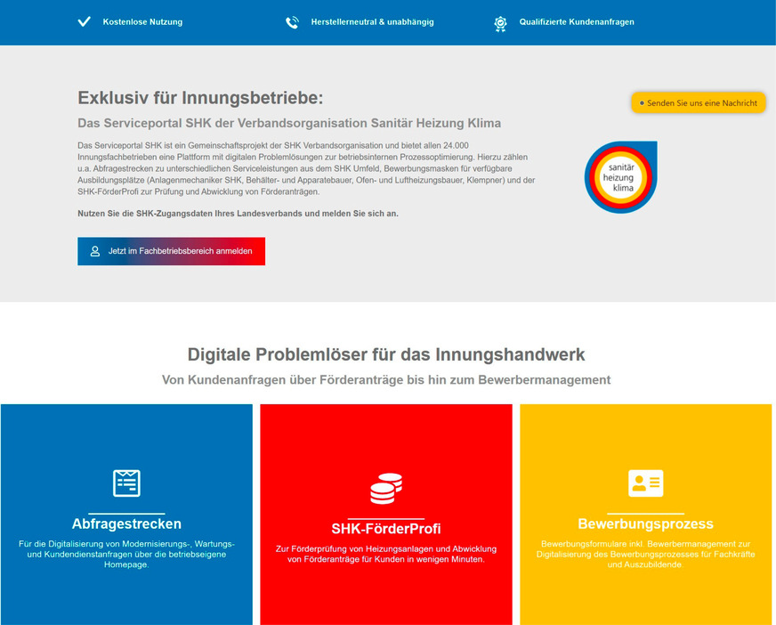 Der ZVSHK bietet mit Tools wie dem Serviceportal oder ZVPlan konkrete Unterstützung, gerade für kleinere Betriebe.