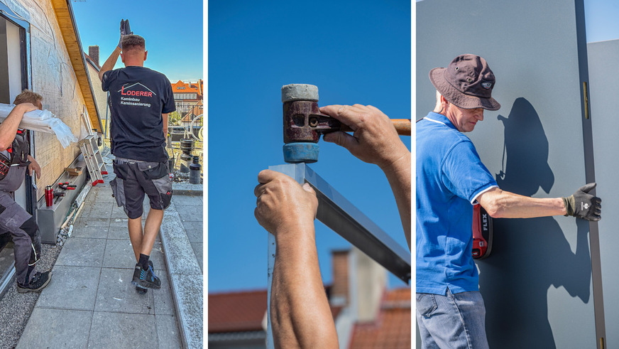 Alle Streben und Platten der Schallschutzumhausung sind so leicht, dass ein bis zwei Personen sie einfach zum Montageort tragen können.