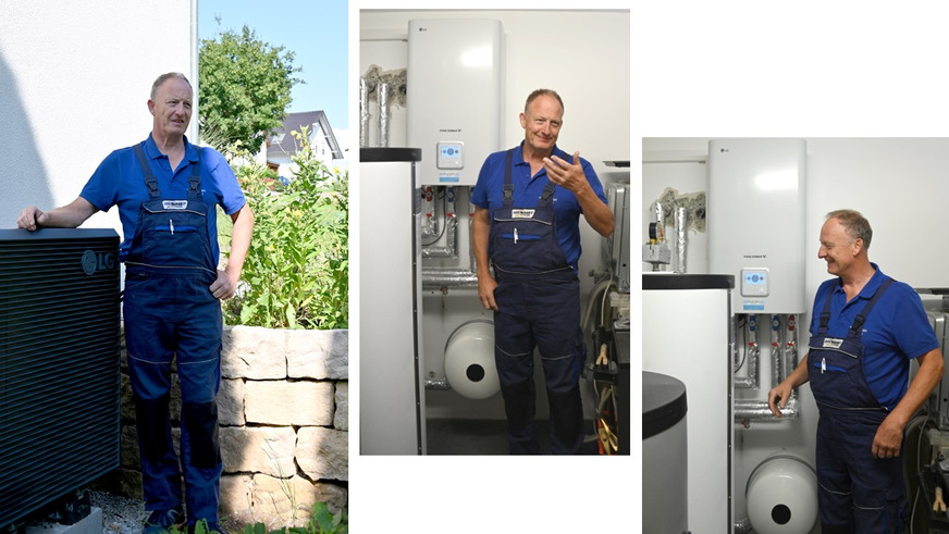 Schöll hat extra am Reisser-Energiecampus Tübingen an den Wärmepumpen-Schulungen teilgenommen - um up to date zu sein.