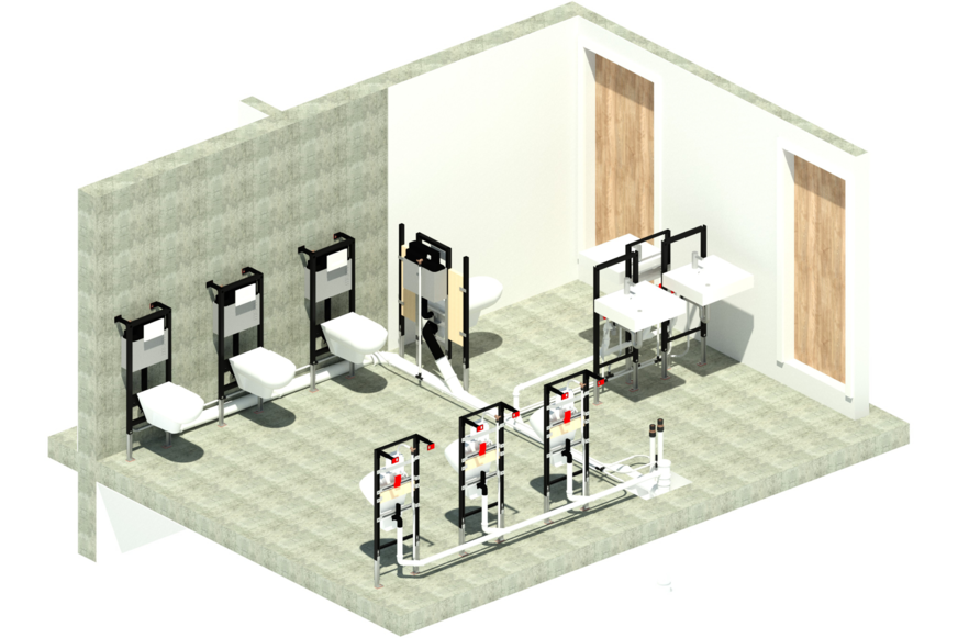 In einem BIM-Projekt können Bauteile mit anderen Produkten zusammengeführt werden.